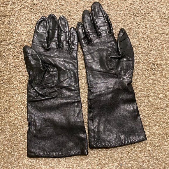 Accessories Vintage Black Leather Gloves Poshmark